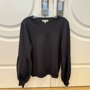Rachel Parcell Black Sweater, Size Large